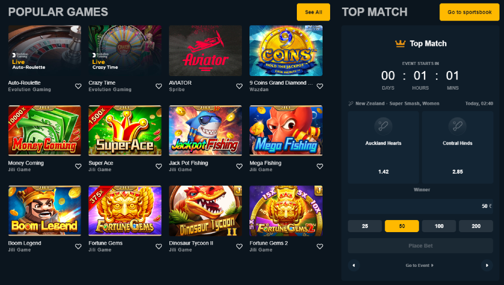 Rajabets games